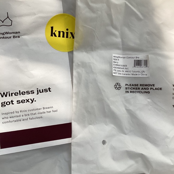 NWT Knix 2 Wingwomen bras bundle size 5 periwinkle and berry - Picture 13 of 13